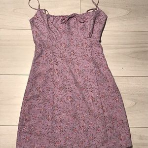 Purple spaghetti strap dress